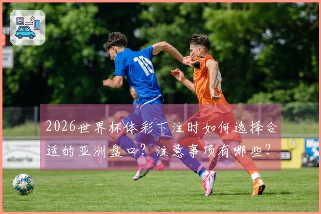 2026世界杯体彩下注时如何选择合适的亚洲盘口？注意事项有哪些？