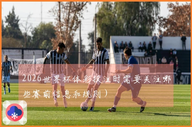 2026世界杯体彩投注时需要关注哪些赛前信息和规则）